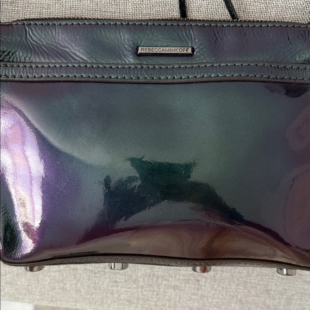 Rebecca Minkoff Iridescent Mini MAC Purple/ green Crossbody Bag - Picture 8 of 8